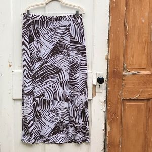 Chico’s brown and white skirt Size Large